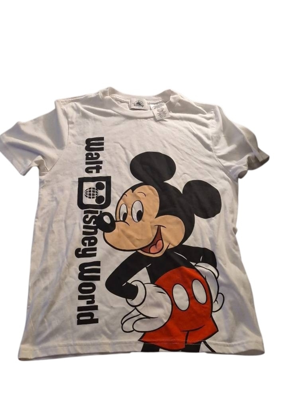 Disney White Mickey Mouse Walt Disney World Graphic Tee(146)